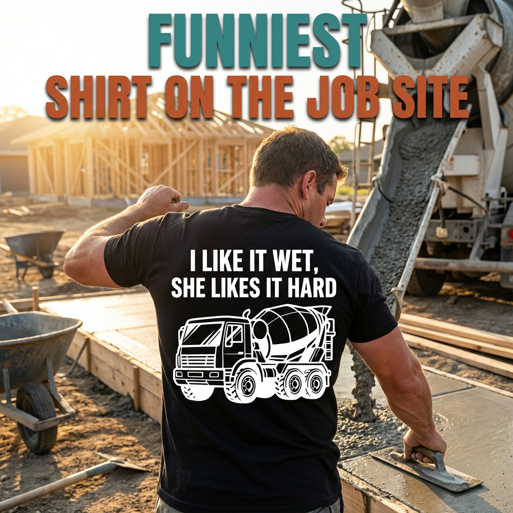 I Like It Wet, She Likes It Hard T-Shirt | Blue Collar Collection | The Fukery