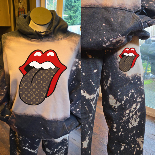 Red lips sweatsuit