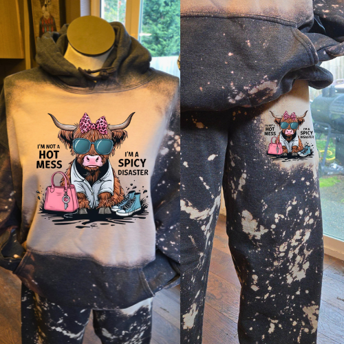 I'm not a hot mess I'm a spicy disaster sweatsuit