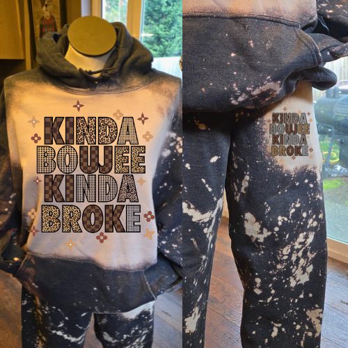 kind of bougie kind of broke sweatsuit