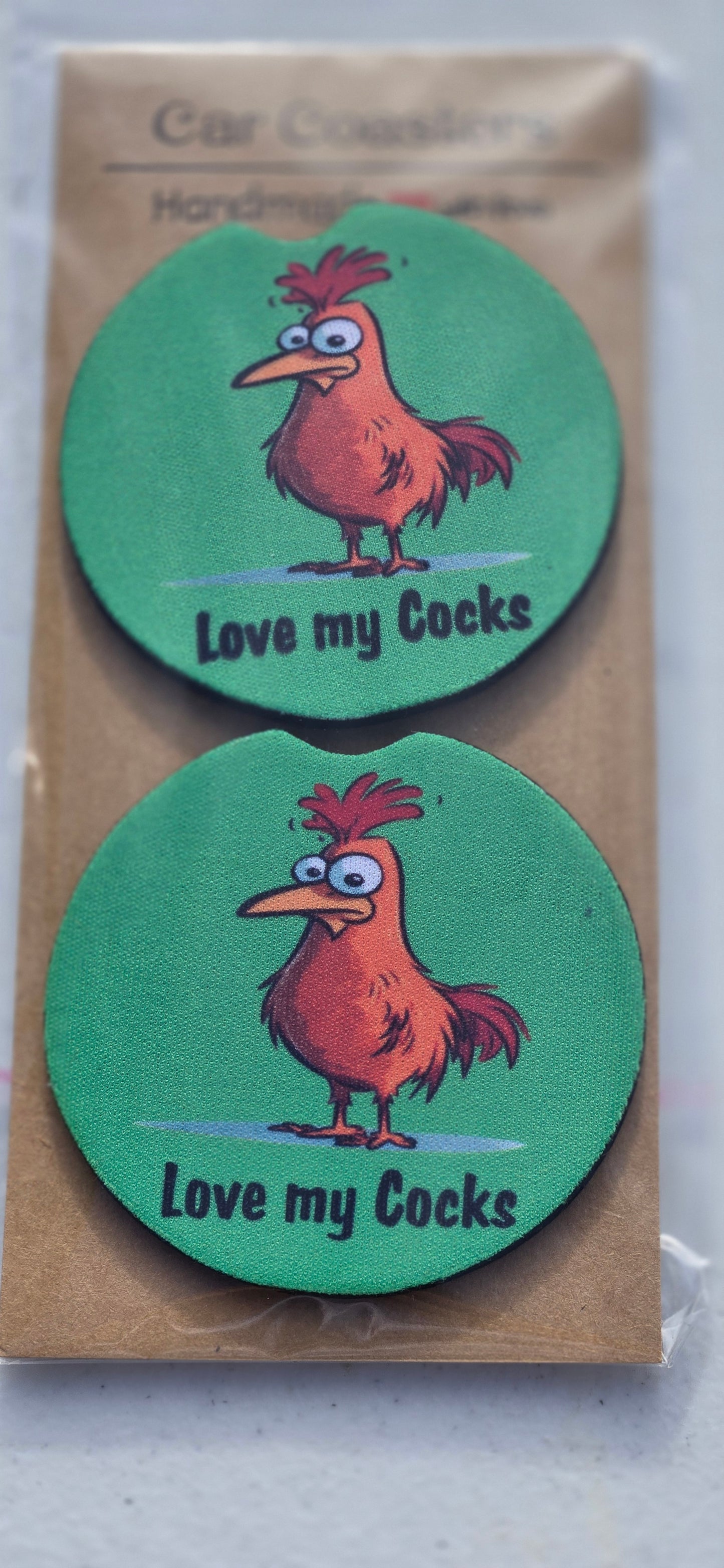 Love my Chickens car coaster