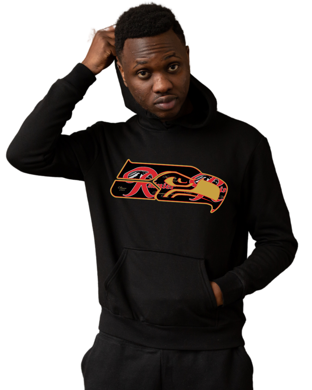Rainer Hawk hoodie or t-shirt.