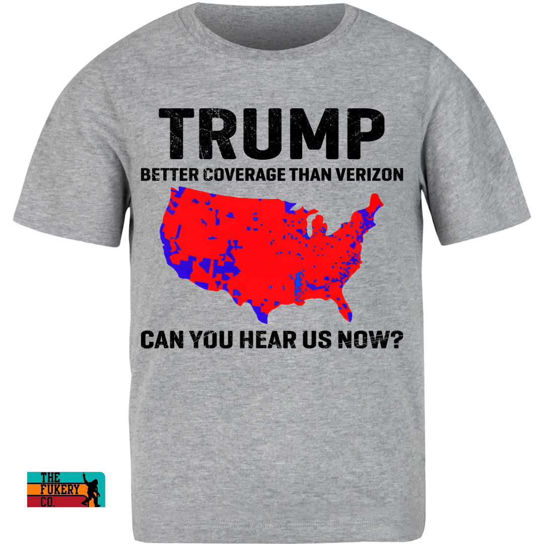 Trump, better coverage than verizon, President, Republican, softstyle, tshirt