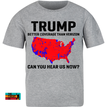 Trump, better coverage than verizon, President, Republican, softstyle, tshirt