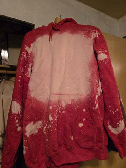 BLANK HOODIE bleached handmade hoodie (pick design on live)