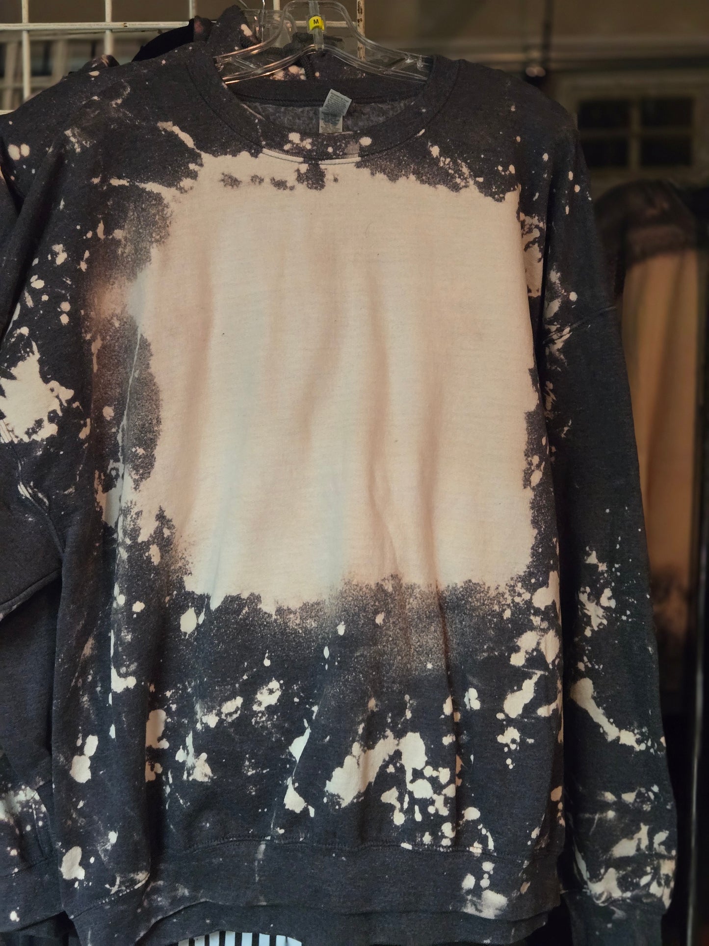 BLANK HOODIE bleached handmade hoodie (pick design on live)