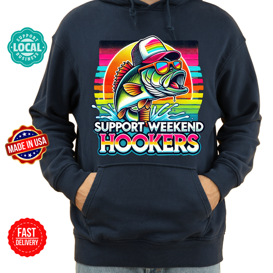 Support your Weekend Hookers hoodies or tshirt